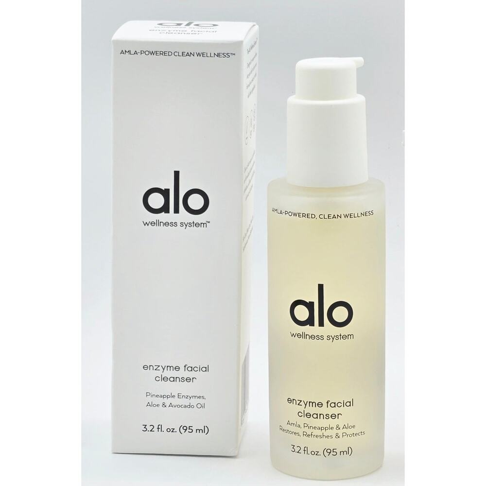 ALO GLOW SYSTEM Enzyme Facial Cleanser 3.2oz/ 95mL -NIB